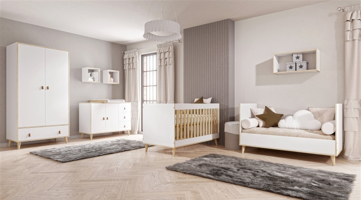 Babyzimmer NEW YORK weiß | www.kids-ambiente.com